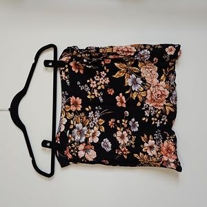 AE Multicolor Summer Floral Wrap Mini Skirt